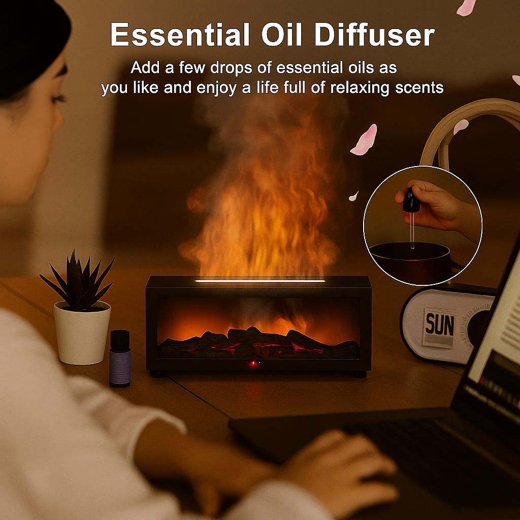 Luméa-Difusor de fragancia Efecto de fuego real